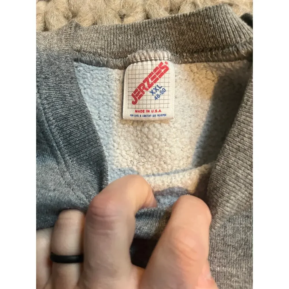 Vintage Jerzees raglan grey sweatshirt size xl